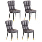 Metal Modern Dining Side Chair with Color Cushion Parsons Chairs for Home Dark Gray 4 Piece Set Brass Gold Clearhalo ' kitchen&dining_furn' 'Dining Chairs' 'Dining Tables & Seating' 'dining_chair' 'furn' 'furn_dining_chair' 'Furniture' 'furniture_dining_chair' 'Kitchen & Dining Furniture' 'kitchen' 3542430