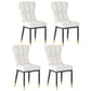 Metal Modern Dining Side Chair with Color Cushion Parsons Chairs for Home Off-White 4 Piece Set Brass Gold Clearhalo ' kitchen&dining_furn' 'Dining Chairs' 'Dining Tables & Seating' 'dining_chair' 'furn' 'furn_dining_chair' 'Furniture' 'furniture_dining_chair' 'Kitchen & Dining Furniture' 'kitchen' 3542439