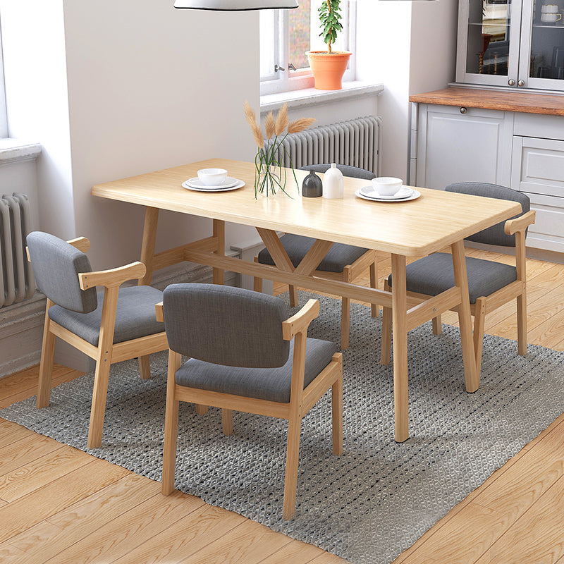Contemporary Dining Arm Chair Open Back Chair with 4 Legs for Home Use Clearhalo ' kitchen&dining_furn' 'Dining Chairs' 'Dining Tables & Seating' 'dining_chair' 'furn' 'furn_dining_chair' 'Furniture' 'furniture_dining_chair' 'Kitchen & Dining Furniture' 'kitchen' 3542442