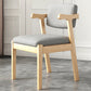 Contemporary Dining Arm Chair Open Back Chair with 4 Legs for Home Use Grey 1 Piece Natural Wood Clearhalo ' kitchen&dining_furn' 'Dining Chairs' 'Dining Tables & Seating' 'dining_chair' 'furn' 'furn_dining_chair' 'Furniture' 'furniture_dining_chair' 'Kitchen & Dining Furniture' 'kitchen' 3542447