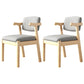 Contemporary Dining Arm Chair Open Back Chair with 4 Legs for Home Use Grey 2 Piece Set Natural Wood Clearhalo ' kitchen&dining_furn' 'Dining Chairs' 'Dining Tables & Seating' 'dining_chair' 'furn' 'furn_dining_chair' 'Furniture' 'furniture_dining_chair' 'Kitchen & Dining Furniture' 'kitchen' 3542448