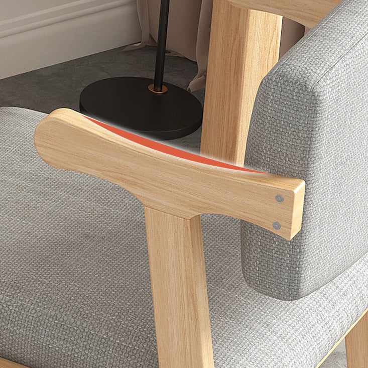 Contemporary Dining Arm Chair Open Back Chair with 4 Legs for Home Use Clearhalo ' kitchen&dining_furn' 'Dining Chairs' 'Dining Tables & Seating' 'dining_chair' 'furn' 'furn_dining_chair' 'Furniture' 'furniture_dining_chair' 'Kitchen & Dining Furniture' 'kitchen' 3542453