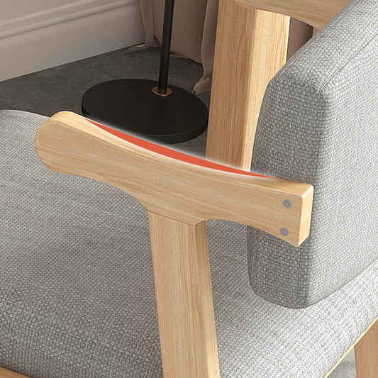 Contemporary Dining Arm Chair Open Back Chair with 4 Legs for Home Use Clearhalo ' kitchen&dining_furn' 'Dining Chairs' 'Dining Tables & Seating' 'dining_chair' 'furn' 'furn_dining_chair' 'Furniture' 'furniture_dining_chair' 'Kitchen & Dining Furniture' 'kitchen' 3542453