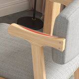 Contemporary Dining Arm Chair Open Back Chair with 4 Legs for Home Use Clearhalo ' kitchen&dining_furn' 'Dining Chairs' 'Dining Tables & Seating' 'dining_chair' 'furn' 'furn_dining_chair' 'Furniture' 'furniture_dining_chair' 'Kitchen & Dining Furniture' 'kitchen' 3542453