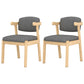 Contemporary Dining Arm Chair Open Back Chair with 4 Legs for Home Use Light Gray 2 Piece Set Natural Wood Clearhalo ' kitchen&dining_furn' 'Dining Chairs' 'Dining Tables & Seating' 'dining_chair' 'furn' 'furn_dining_chair' 'Furniture' 'furniture_dining_chair' 'Kitchen & Dining Furniture' 'kitchen' 3542454