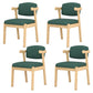 Contemporary Dining Arm Chair Open Back Chair with 4 Legs for Home Use Dark Green 4 Piece Set Natural Wood Clearhalo ' kitchen&dining_furn' 'Dining Chairs' 'Dining Tables & Seating' 'dining_chair' 'furn' 'furn_dining_chair' 'Furniture' 'furniture_dining_chair' 'Kitchen & Dining Furniture' 'kitchen' 3542464