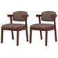 Contemporary Dining Arm Chair Open Back Chair with 4 Legs for Home Use Coffee 2 Piece Set Walnut Clearhalo ' kitchen&dining_furn' 'Dining Chairs' 'Dining Tables & Seating' 'dining_chair' 'furn' 'furn_dining_chair' 'Furniture' 'furniture_dining_chair' 'Kitchen & Dining Furniture' 'kitchen' 3542472