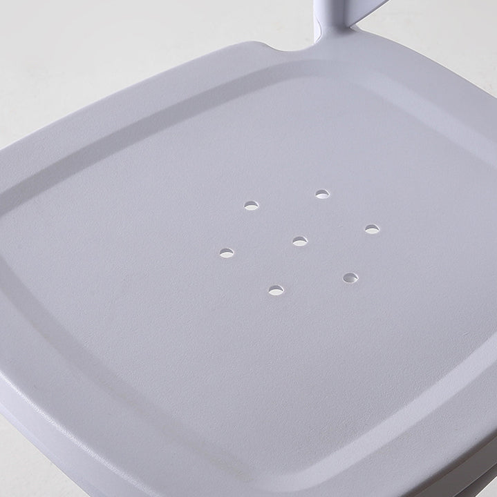 Modern Style Plastic Dining Chair of 17'' Wide Cross Back Side Chair for Kitchen Clearhalo ' kitchen&dining_furn' 'Dining Chairs' 'Dining Tables & Seating' 'dining_chair' 'furn' 'furn_dining_chair' 'Furniture' 'furniture_dining_chair' 'Kitchen & Dining Furniture' 'kitchen' 3542490