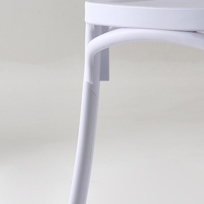 Modern Style Plastic Dining Chair of 17'' Wide Cross Back Side Chair for Kitchen Clearhalo ' kitchen&dining_furn' 'Dining Chairs' 'Dining Tables & Seating' 'dining_chair' 'furn' 'furn_dining_chair' 'Furniture' 'furniture_dining_chair' 'Kitchen & Dining Furniture' 'kitchen' 3542491