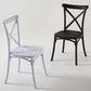Modern Style Plastic Dining Chair of 17'' Wide Cross Back Side Chair for Kitchen Clearhalo ' kitchen&dining_furn' 'Dining Chairs' 'Dining Tables & Seating' 'dining_chair' 'furn' 'furn_dining_chair' 'Furniture' 'furniture_dining_chair' 'Kitchen & Dining Furniture' 'kitchen' 3542494