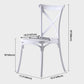 Modern Style Plastic Dining Chair of 17'' Wide Cross Back Side Chair for Kitchen Clearhalo ' kitchen&dining_furn' 'Dining Chairs' 'Dining Tables & Seating' 'dining_chair' 'furn' 'furn_dining_chair' 'Furniture' 'furniture_dining_chair' 'Kitchen & Dining Furniture' 'kitchen' 3542496