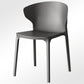 Modern Plastic Indoor Chair 35"H Wingback Side Dining Chair for Restaurant Dark Gray 1 Piece Clearhalo ' kitchen&dining_furn' 'Dining Chairs' 'Dining Tables & Seating' 'dining_chair' 'furn' 'furn_dining_chair' 'Furniture' 'furniture_dining_chair' 'Kitchen & Dining Furniture' 'kitchen' 3542506