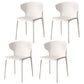 Modern Plastic Indoor Chair 35"H Wingback Side Dining Chair for Restaurant White 4 Piece Set Clearhalo ' kitchen&dining_furn' 'Dining Chairs' 'Dining Tables & Seating' 'dining_chair' 'furn' 'furn_dining_chair' 'Furniture' 'furniture_dining_chair' 'Kitchen & Dining Furniture' 'kitchen' 3542520