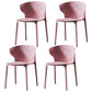Modern Plastic Indoor Chair 35"H Wingback Side Dining Chair for Restaurant Pink 4 Piece Set Clearhalo ' kitchen&dining_furn' 'Dining Chairs' 'Dining Tables & Seating' 'dining_chair' 'furn' 'furn_dining_chair' 'Furniture' 'furniture_dining_chair' 'Kitchen & Dining Furniture' 'kitchen' 3542524