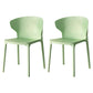Modern Plastic Indoor Chair 35"H Wingback Side Dining Chair for Restaurant Green 2 Piece Set Clearhalo ' kitchen&dining_furn' 'Dining Chairs' 'Dining Tables & Seating' 'dining_chair' 'furn' 'furn_dining_chair' 'Furniture' 'furniture_dining_chair' 'Kitchen & Dining Furniture' 'kitchen' 3542532