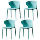 Modern Plastic Indoor Chair 35"H Wingback Side Dining Chair for Restaurant Aqua 4 Piece Set Clearhalo ' kitchen&dining_furn' 'Dining Chairs' 'Dining Tables & Seating' 'dining_chair' 'furn' 'furn_dining_chair' 'Furniture' 'furniture_dining_chair' 'Kitchen & Dining Furniture' 'kitchen' 3542536