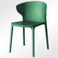 Modern Plastic Indoor Chair 35"H Wingback Side Dining Chair for Restaurant Dark Green 1 Piece Clearhalo ' kitchen&dining_furn' 'Dining Chairs' 'Dining Tables & Seating' 'dining_chair' 'furn' 'furn_dining_chair' 'Furniture' 'furniture_dining_chair' 'Kitchen & Dining Furniture' 'kitchen' 3542543