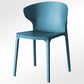 Modern Plastic Indoor Chair 35"H Wingback Side Dining Chair for Restaurant Peacock Blue 1 Piece Clearhalo ' kitchen&dining_furn' 'Dining Chairs' 'Dining Tables & Seating' 'dining_chair' 'furn' 'furn_dining_chair' 'Furniture' 'furniture_dining_chair' 'Kitchen & Dining Furniture' 'kitchen' 3542546