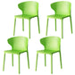 Modern Plastic Indoor Chair 35"H Wingback Side Dining Chair for Restaurant Fruit Green 4 Piece Set Clearhalo ' kitchen&dining_furn' 'Dining Chairs' 'Dining Tables & Seating' 'dining_chair' 'furn' 'furn_dining_chair' 'Furniture' 'furniture_dining_chair' 'Kitchen & Dining Furniture' 'kitchen' 3542557