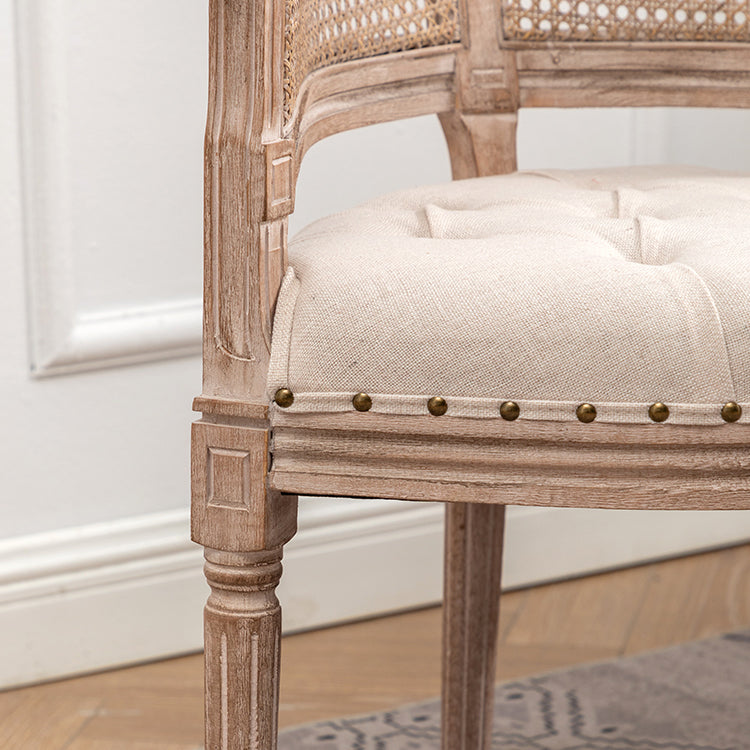 Solid Wood Country Style Dining Room Chair Matte Finish Open Back Dining Arm Chair Clearhalo ' kitchen&dining_furn' 'Dining Chairs' 'Dining Tables & Seating' 'dining_chair' 'furn' 'furn_dining_chair' 'Furniture' 'furniture_dining_chair' 'Kitchen & Dining Furniture' 'kitchen' 3542570