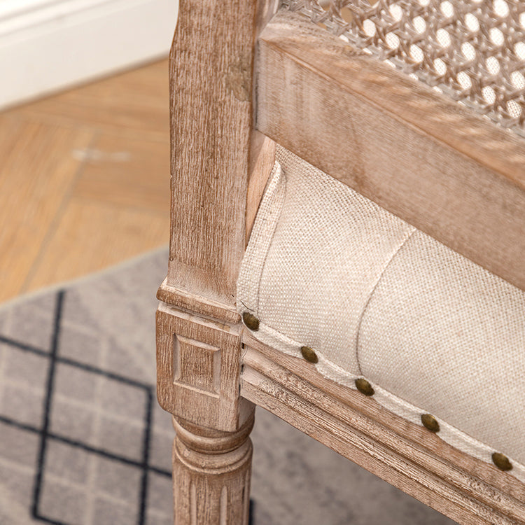 Solid Wood Country Style Dining Room Chair Matte Finish Open Back Dining Arm Chair Clearhalo ' kitchen&dining_furn' 'Dining Chairs' 'Dining Tables & Seating' 'dining_chair' 'furn' 'furn_dining_chair' 'Furniture' 'furniture_dining_chair' 'Kitchen & Dining Furniture' 'kitchen' 3542572