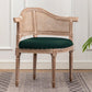 Solid Wood Country Style Dining Room Chair Matte Finish Open Back Dining Arm Chair Blackish Green 1 Piece Clearhalo ' kitchen&dining_furn' 'Dining Chairs' 'Dining Tables & Seating' 'dining_chair' 'furn' 'furn_dining_chair' 'Furniture' 'furniture_dining_chair' 'Kitchen & Dining Furniture' 'kitchen' 3542573
