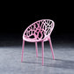 Scandinavian Plastic Dining Chair Cross Back Side Chair with 4 Legs for Home Use Pink 1 Piece Clearhalo ' kitchen&dining_furn' 'Dining Chairs' 'Dining Tables & Seating' 'dining_chair' 'furn' 'furn_dining_chair' 'Furniture' 'furniture_dining_chair' 'Kitchen & Dining Furniture' 'kitchen' 3542599