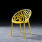 Scandinavian Plastic Dining Chair Cross Back Side Chair with 4 Legs for Home Use Yellow 1 Piece Clearhalo ' kitchen&dining_furn' 'Dining Chairs' 'Dining Tables & Seating' 'dining_chair' 'furn' 'furn_dining_chair' 'Furniture' 'furniture_dining_chair' 'Kitchen & Dining Furniture' 'kitchen' 3542602