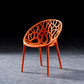 Scandinavian Plastic Dining Chair Cross Back Side Chair with 4 Legs for Home Use Orange 1 Piece Clearhalo ' kitchen&dining_furn' 'Dining Chairs' 'Dining Tables & Seating' 'dining_chair' 'furn' 'furn_dining_chair' 'Furniture' 'furniture_dining_chair' 'Kitchen & Dining Furniture' 'kitchen' 3542605