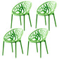 Scandinavian Plastic Dining Chair Cross Back Side Chair with 4 Legs for Home Use Green 4 Piece Set Clearhalo ' kitchen&dining_furn' 'Dining Chairs' 'Dining Tables & Seating' 'dining_chair' 'furn' 'furn_dining_chair' 'Furniture' 'furniture_dining_chair' 'Kitchen & Dining Furniture' 'kitchen' 3542612