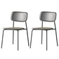 Stackable Side Chair Industrial Open Back Armless Chair for Dining Room Black 2 Piece Set Clearhalo ' kitchen&dining_furn' 'Dining Chairs' 'Dining Tables & Seating' 'dining_chair' 'furn' 'furn_dining_chair' 'Furniture' 'furniture_dining_chair' 'Kitchen & Dining Furniture' 'kitchen' 3542618