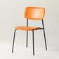 Stackable Side Chair Industrial Open Back Armless Chair for Dining Room Orange 1 Piece Clearhalo ' kitchen&dining_furn' 'Dining Chairs' 'Dining Tables & Seating' 'dining_chair' 'furn' 'furn_dining_chair' 'Furniture' 'furniture_dining_chair' 'Kitchen & Dining Furniture' 'kitchen' 3542623