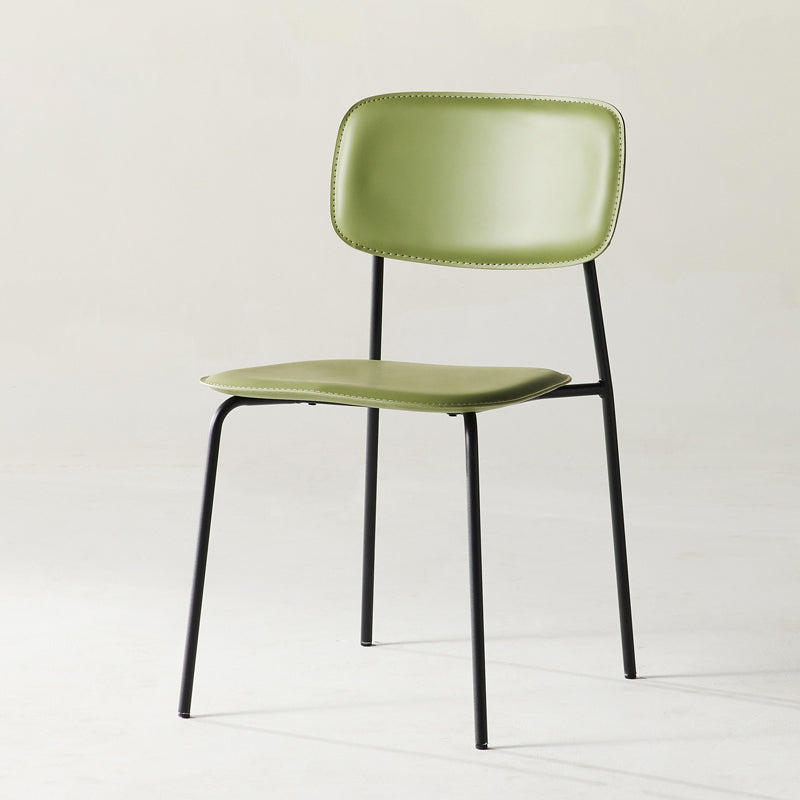 Stackable Side Chair Industrial Open Back Armless Chair for Dining Room Light Green 1 Piece Clearhalo ' kitchen&dining_furn' 'Dining Chairs' 'Dining Tables & Seating' 'dining_chair' 'furn' 'furn_dining_chair' 'Furniture' 'furniture_dining_chair' 'Kitchen & Dining Furniture' 'kitchen' 3542635