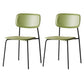 Stackable Side Chair Industrial Open Back Armless Chair for Dining Room Light Green 2 Piece Set Clearhalo ' kitchen&dining_furn' 'Dining Chairs' 'Dining Tables & Seating' 'dining_chair' 'furn' 'furn_dining_chair' 'Furniture' 'furniture_dining_chair' 'Kitchen & Dining Furniture' 'kitchen' 3542637