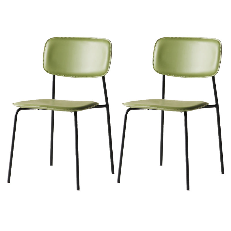 Stackable Side Chair Industrial Open Back Armless Chair for Dining Room Light Green 2 Piece Set Clearhalo ' kitchen&dining_furn' 'Dining Chairs' 'Dining Tables & Seating' 'dining_chair' 'furn' 'furn_dining_chair' 'Furniture' 'furniture_dining_chair' 'Kitchen & Dining Furniture' 'kitchen' 3542637