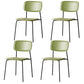 Stackable Side Chair Industrial Open Back Armless Chair for Dining Room Light Green 4 Piece Set Clearhalo ' kitchen&dining_furn' 'Dining Chairs' 'Dining Tables & Seating' 'dining_chair' 'furn' 'furn_dining_chair' 'Furniture' 'furniture_dining_chair' 'Kitchen & Dining Furniture' 'kitchen' 3542639