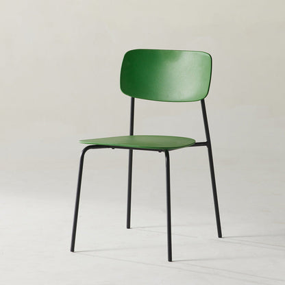 Stackable Side Chair Industrial Open Back Armless Chair for Dining Room Army Green 1 Piece Clearhalo ' kitchen&dining_furn' 'Dining Chairs' 'Dining Tables & Seating' 'dining_chair' 'furn' 'furn_dining_chair' 'Furniture' 'furniture_dining_chair' 'Kitchen & Dining Furniture' 'kitchen' 3542641