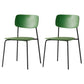 Stackable Side Chair Industrial Open Back Armless Chair for Dining Room Army Green 2 Piece Set Clearhalo ' kitchen&dining_furn' 'Dining Chairs' 'Dining Tables & Seating' 'dining_chair' 'furn' 'furn_dining_chair' 'Furniture' 'furniture_dining_chair' 'Kitchen & Dining Furniture' 'kitchen' 3542642