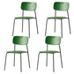 Stackable Side Chair Industrial Open Back Armless Chair for Dining Room Army Green 4 Piece Set Clearhalo ' kitchen&dining_furn' 'Dining Chairs' 'Dining Tables & Seating' 'dining_chair' 'furn' 'furn_dining_chair' 'Furniture' 'furniture_dining_chair' 'Kitchen & Dining Furniture' 'kitchen' 3542643