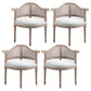 Country Style Wicker Dining Chairs Dining Room Arm Chair With Natural Legs White 4 Piece Set Clearhalo ' kitchen&dining_furn' 'Dining Chairs' 'Dining Tables & Seating' 'dining_chair' 'furn' 'furn_dining_chair' 'Furniture' 'furniture_dining_chair' 'Kitchen & Dining Furniture' 'kitchen' 3544914