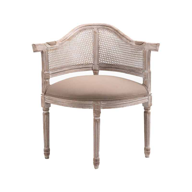 Country Style Wicker Dining Chairs Dining Room Arm Chair With Natural Legs Brown 1 Piece Clearhalo ' kitchen&dining_furn' 'Dining Chairs' 'Dining Tables & Seating' 'dining_chair' 'furn' 'furn_dining_chair' 'Furniture' 'furniture_dining_chair' 'Kitchen & Dining Furniture' 'kitchen' 3544915