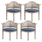 Country Style Wicker Dining Chairs Dining Room Arm Chair With Natural Legs Dark Blue 4 Piece Set Clearhalo ' kitchen&dining_furn' 'Dining Chairs' 'Dining Tables & Seating' 'dining_chair' 'furn' 'furn_dining_chair' 'Furniture' 'furniture_dining_chair' 'Kitchen & Dining Furniture' 'kitchen' 3544948