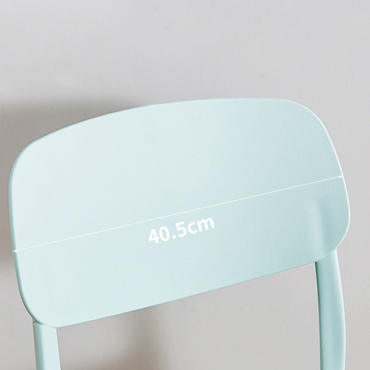 Glam Style Plastic Side Chair Matte Finish Open Back Home Use Dining Chair Clearhalo ' kitchen&dining_furn' 'Dining Chairs' 'Dining Tables & Seating' 'dining_chair' 'Furniture' 'furniture_dining_chair' 'Kitchen & Dining Furniture' 'kitchen' 3564241