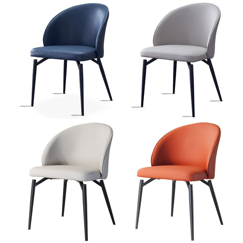 Nordic Metal Armless Dining Chairs Restaurant Open Back Dining Side Chair Clearhalo ' kitchen&dining_furn' 'Dining Chairs' 'Dining Tables & Seating' 'dining_chair' 'furn' 'furn_dining_chair' 'Furniture' 'furniture_dining_chair' 'Kitchen & Dining Furniture' 'kitchen' 3564268