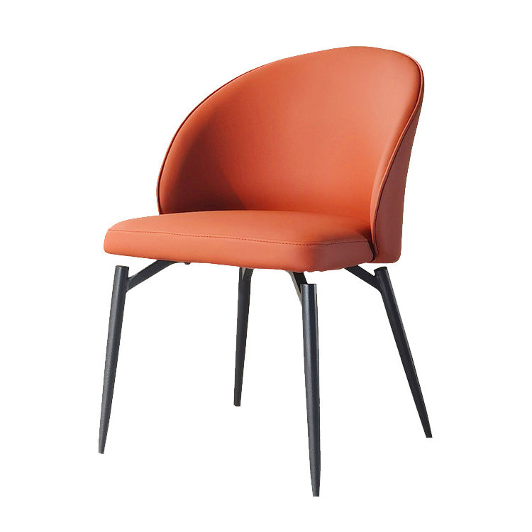 Nordic Metal Armless Dining Chairs Restaurant Open Back Dining Side Chair Clearhalo ' kitchen&dining_furn' 'Dining Chairs' 'Dining Tables & Seating' 'dining_chair' 'furn' 'furn_dining_chair' 'Furniture' 'furniture_dining_chair' 'Kitchen & Dining Furniture' 'kitchen' 3564272