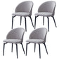 Nordic Metal Armless Dining Chairs Restaurant Open Back Dining Side Chair Off-White 4 Piece Set Clearhalo ' kitchen&dining_furn' 'Dining Chairs' 'Dining Tables & Seating' 'dining_chair' 'furn' 'furn_dining_chair' 'Furniture' 'furniture_dining_chair' 'Kitchen & Dining Furniture' 'kitchen' 3564278