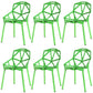Contemporary Kitchen Plastic Armless Dining chair Cross Back Side Chair for Home Use Green 6 Piece Set Clearhalo ' kitchen&dining_furn' 'Dining Chairs' 'Dining Tables & Seating' 'dining_chair' 'furn' 'furn_dining_chair' 'Furniture' 'furniture_dining_chair' 'Kitchen & Dining Furniture' 'kitchen' 3564317