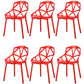 Contemporary Kitchen Plastic Armless Dining chair Cross Back Side Chair for Home Use Red 6 Piece Set Clearhalo ' kitchen&dining_furn' 'Dining Chairs' 'Dining Tables & Seating' 'dining_chair' 'furn' 'furn_dining_chair' 'Furniture' 'furniture_dining_chair' 'Kitchen & Dining Furniture' 'kitchen' 3564336