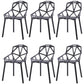 Contemporary Kitchen Plastic Armless Dining chair Cross Back Side Chair for Home Use Black 6 Piece Set Clearhalo ' kitchen&dining_furn' 'Dining Chairs' 'Dining Tables & Seating' 'dining_chair' 'furn' 'furn_dining_chair' 'Furniture' 'furniture_dining_chair' 'Kitchen & Dining Furniture' 'kitchen' 3564342