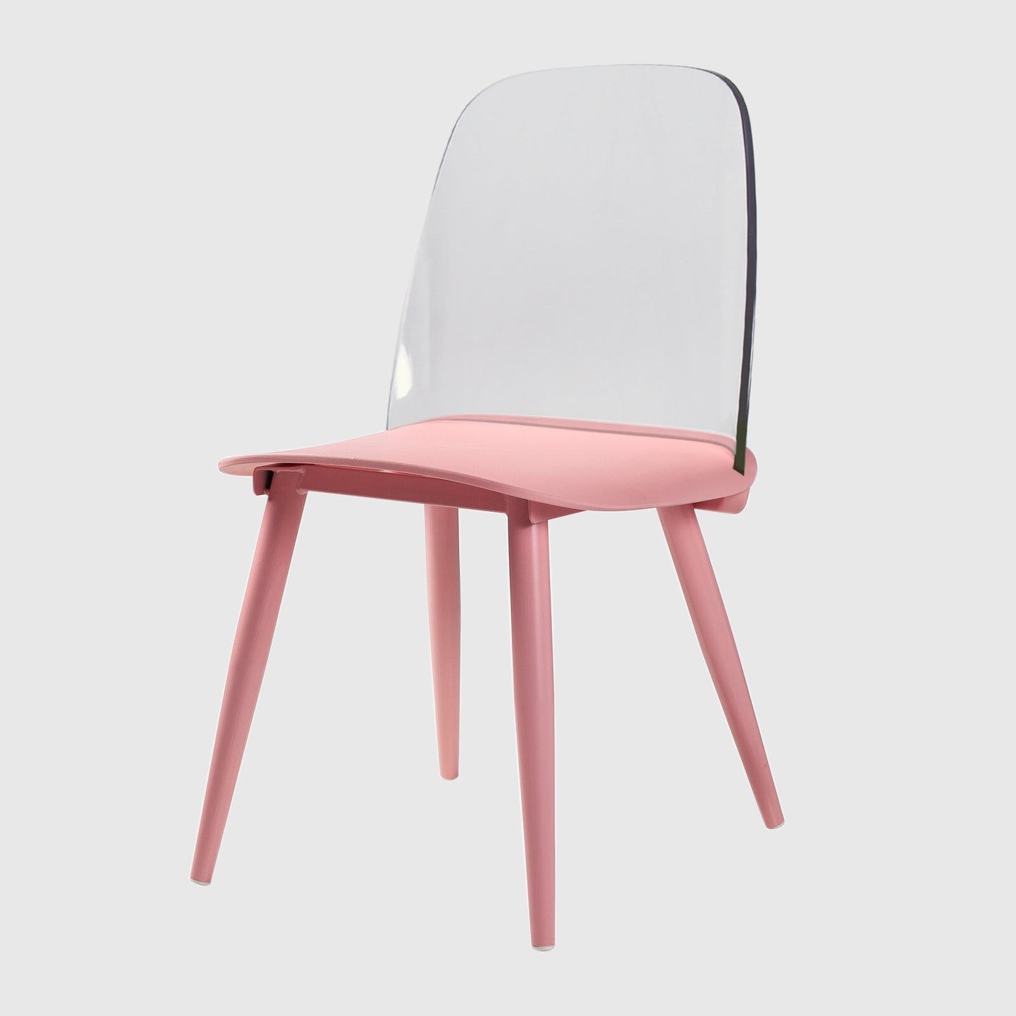 Modern Style Home Upholstered Side Chair Multicolor Side Dining Chairs Pink 1 Piece Clearhalo ' kitchen&dining_furn' 'Dining Chairs' 'Dining Tables & Seating' 'dining_chair' 'furn' 'furn_dining_chair' 'Furniture' 'furniture_dining_chair' 'Kitchen & Dining Furniture' 'kitchen' 3564383